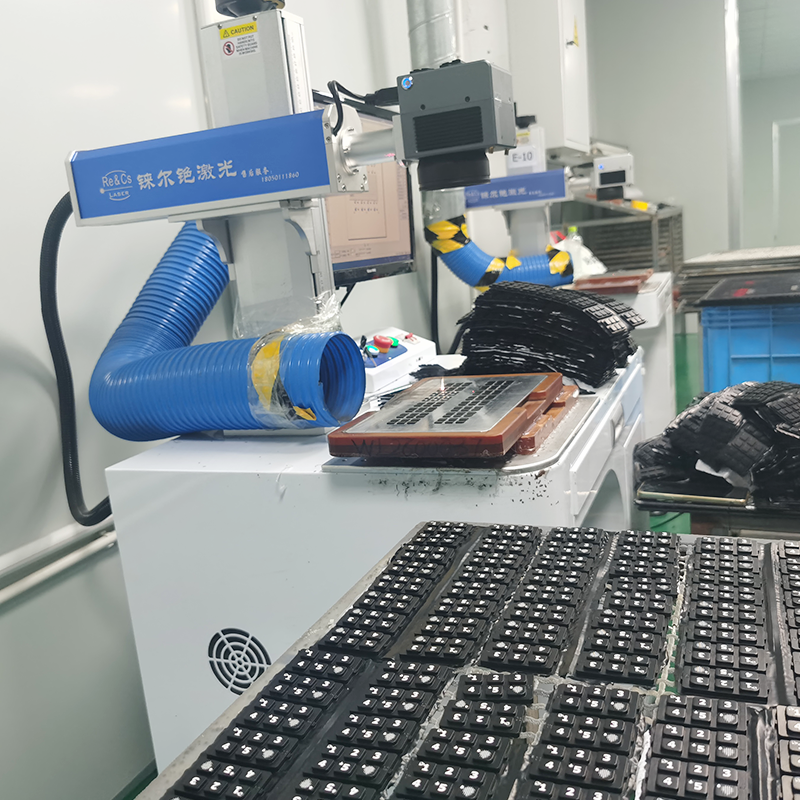 post molding laser etching