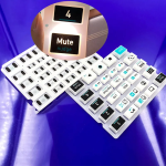 Customizable Colored Backlit Silicone Laser Etching Button Keyboard2